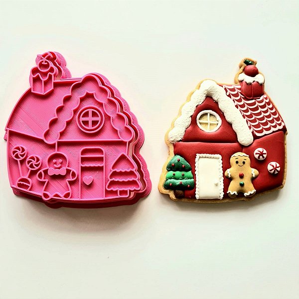 Cortador e Marcador Casinha Gingerbread - D240044
