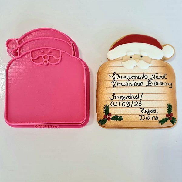 Cortador e Marcador Papai Noel Carta Grande (Acompanha Estêncil das Linhas) - D240001