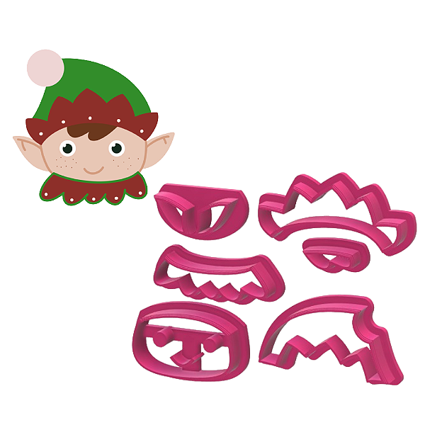 Cortador Natal Duende 5cm (para pasta) - D240028
