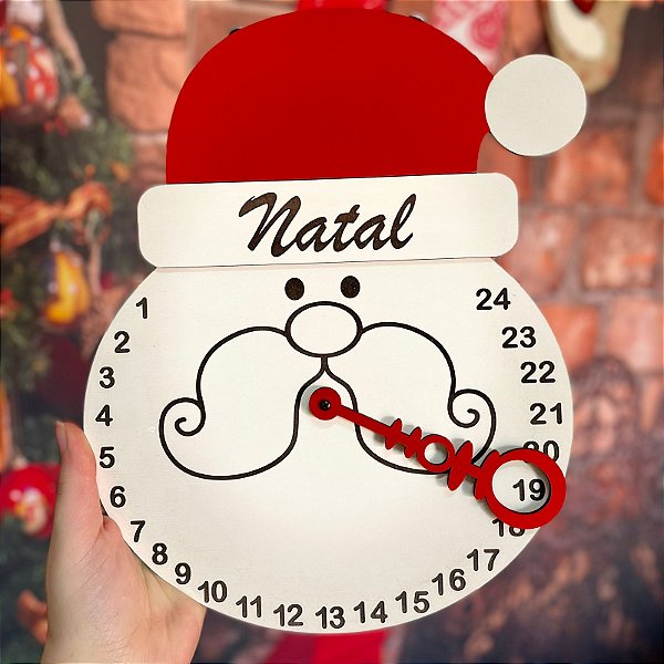 Decoração Contagem para o Natal em MDF