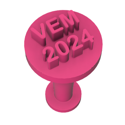 Marcador para Doces/Brigadeiros Tema Vem 2024