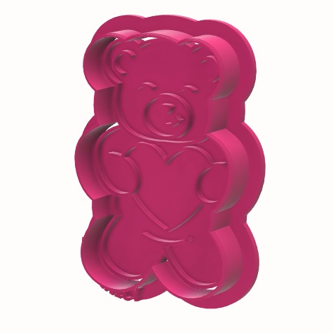 Cortador e Marcador Urso Fofo 7cm