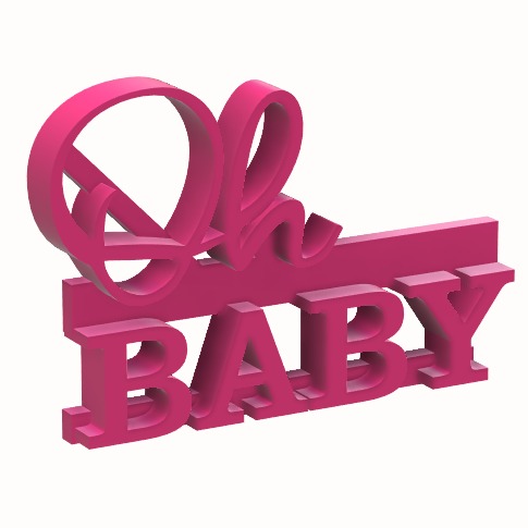Marcador Oh Baby 5cm