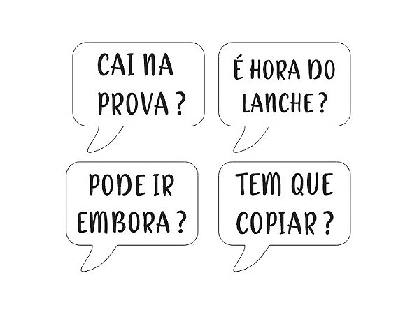 Cortador e Marcador Frases Alunos Escola 6cm