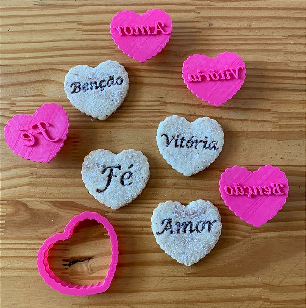 Kit Cortador e Marcador Coração 6cm - D240250