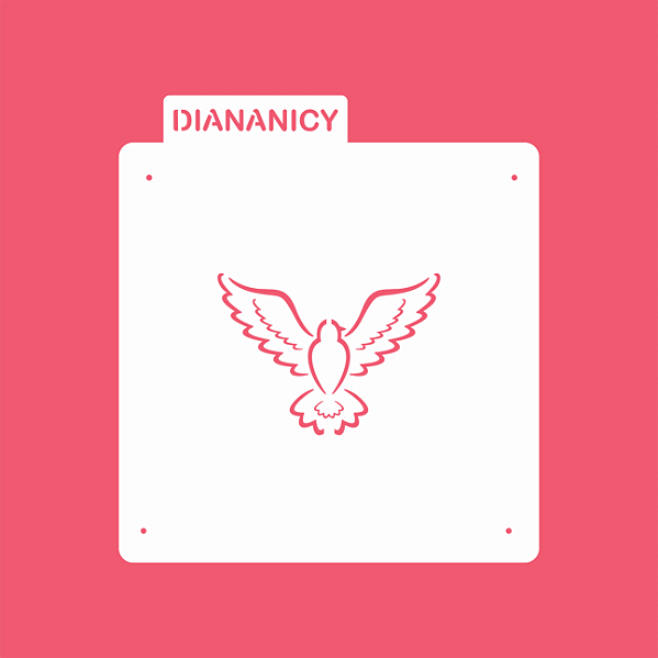 Estêncil Diananicy Nº 341  - Stencil Espírito Santo