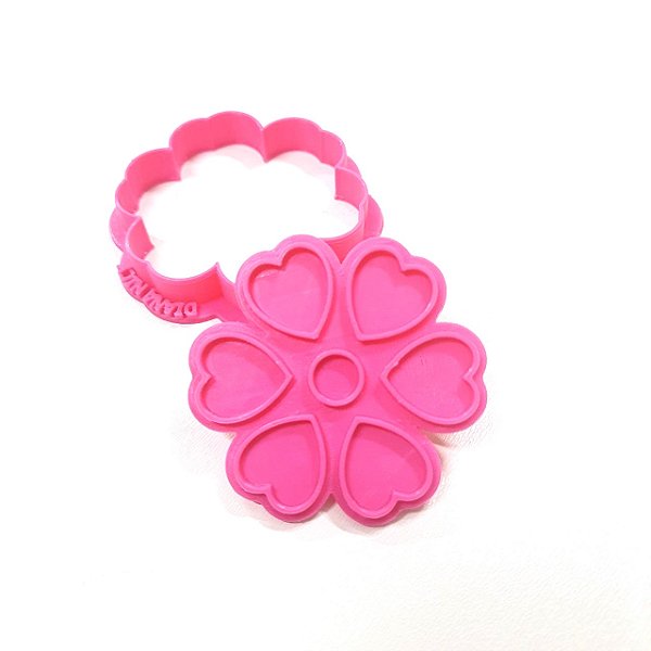 Cortador e Marcador Flor Heart