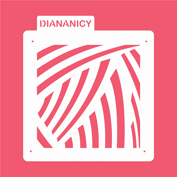 Estêncil Diananicy Nº 368  - Stencil Textura