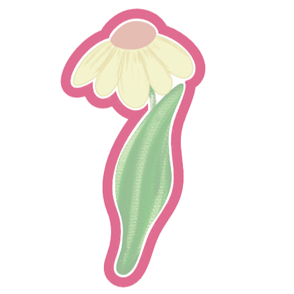Cortador Flor Margarida com Caule