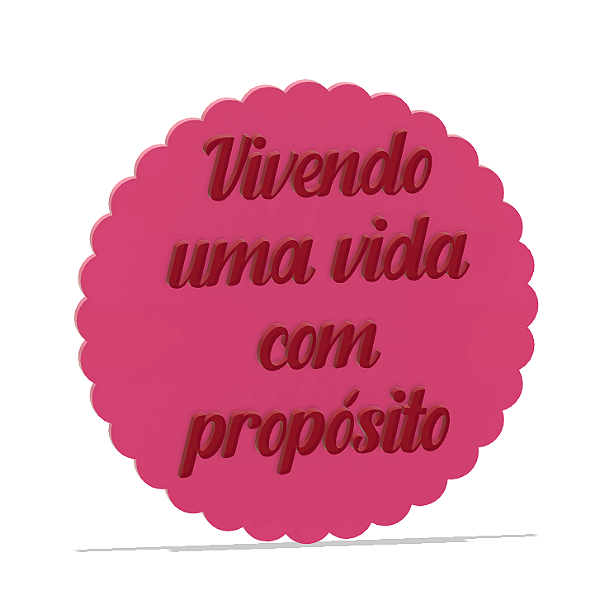 Cortador e Marcador Vivendo uma Vida com Propósito 7cm
