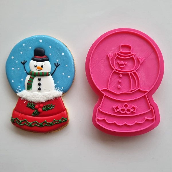Cortador e Marcador Globo Boneco de Neve - D240142