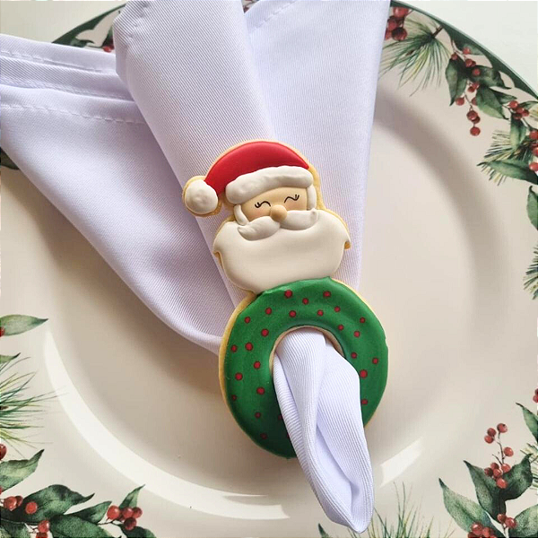 Cortador e Marcador Porta Guardanapo - Papai Noel - D240087