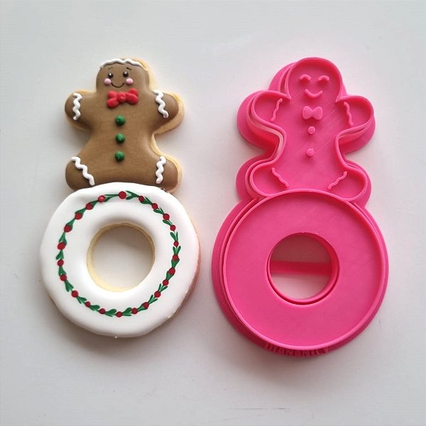 Cortador e Marcador Porta Guardanapo - Gingerbread - D240065