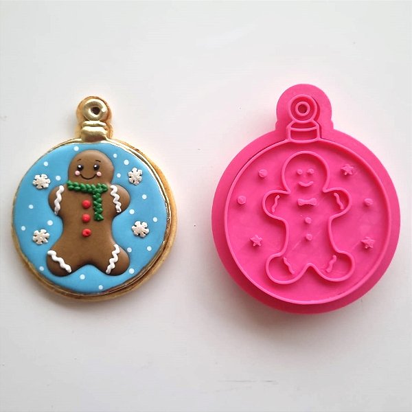 Cortador e Marcador Bola Gingerbread - D240066