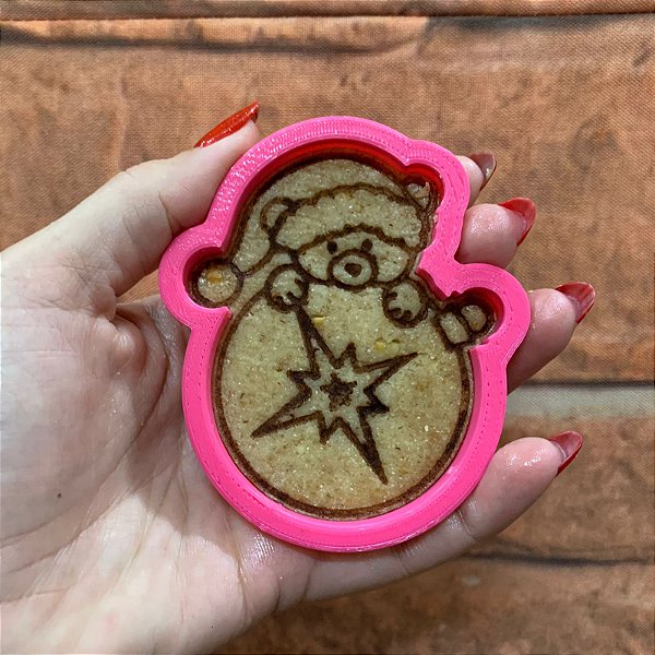 Cortador e Marcador Ursinho Bebê Natalino