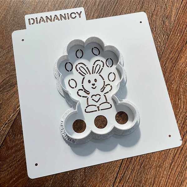 Estêncil Diananicy Nº 461 - Stencil e Cortador Pintura Coelho Malabarista
