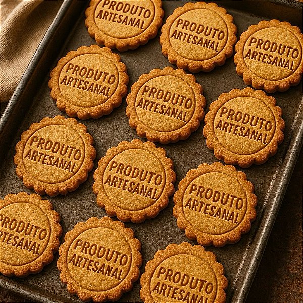 Cortador com Marcador Produto Artesanal Redondo