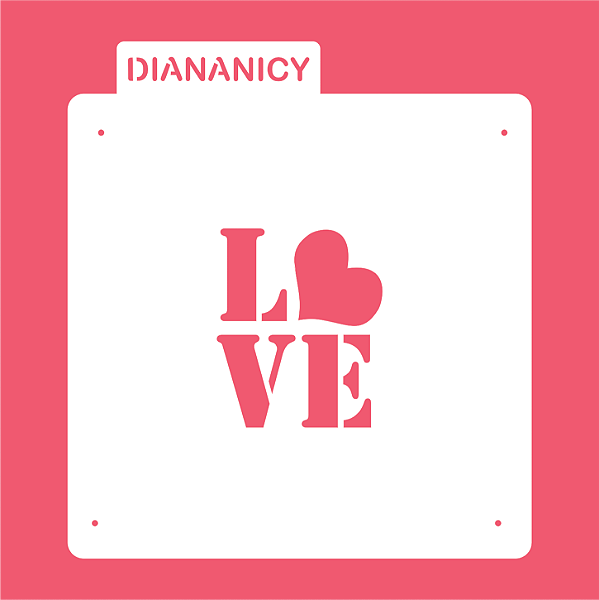 Estêncil Diananicy Nº 416 - Stencil Love Escrito