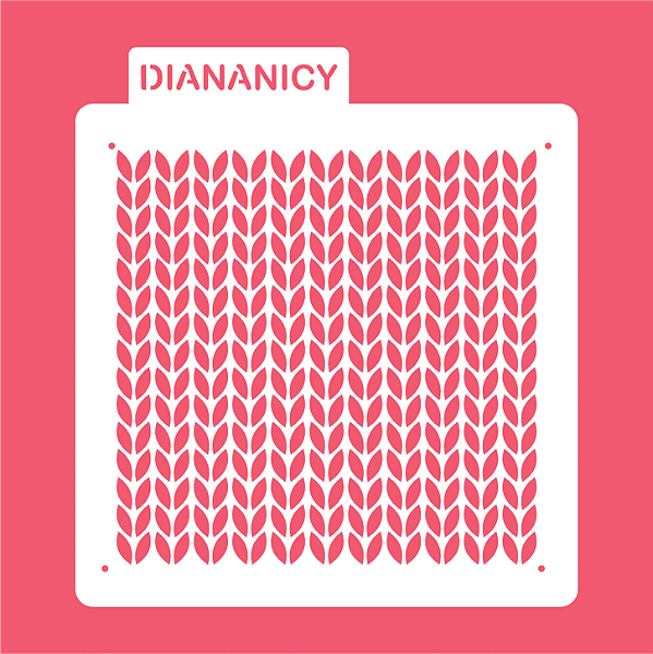 Estêncil Diananicy Nº 422 - Stencil Textura Acabamento