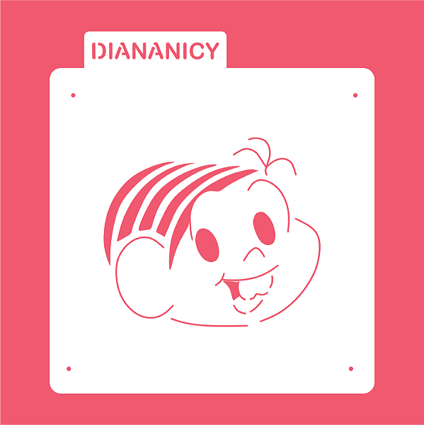 Estêncil Diananicy Nº 432 - Stencil Mônica