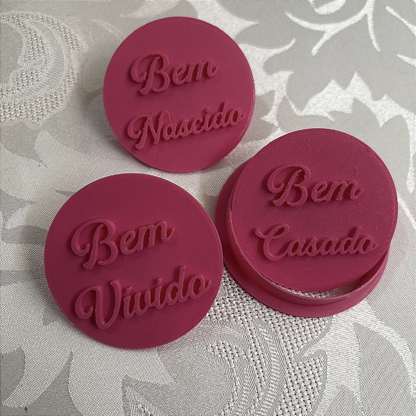 Kit Cortador com Marcador bem vivido, bem casado e bem nascido