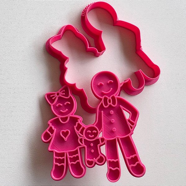 D250178 Cortador e Marcador Família Gingerbread