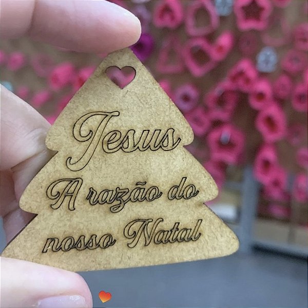 30 Tag em MDF Árvore Natalina