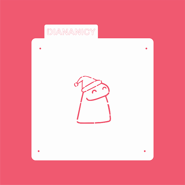 Estêncil Diananicy Nº 490 - Stencil Flork Natalino
