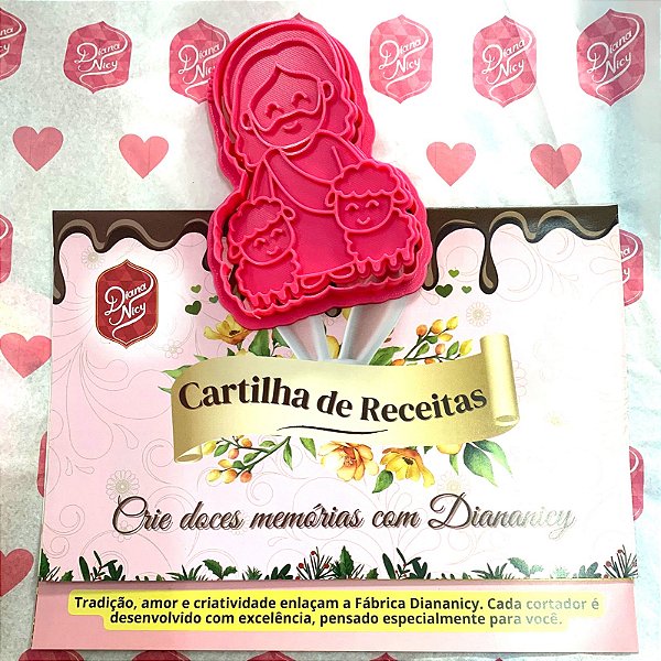 D260027 - Cortador e Marcador Jesus Pastor de Ovelhas + CARTILHA DE RECEITAS
