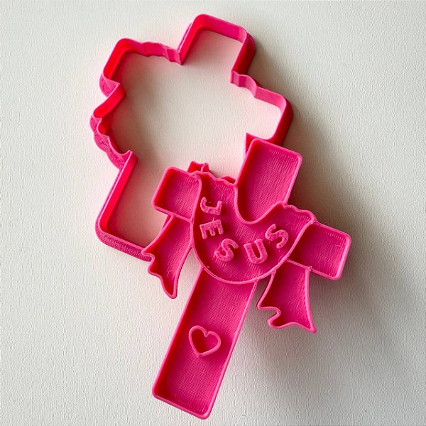 D260031 - Cortador e Marcador Cruz com Manto Jesus