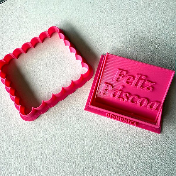 D260032 - Cortador e Marcador Chocolatudo Feliz Páscoa