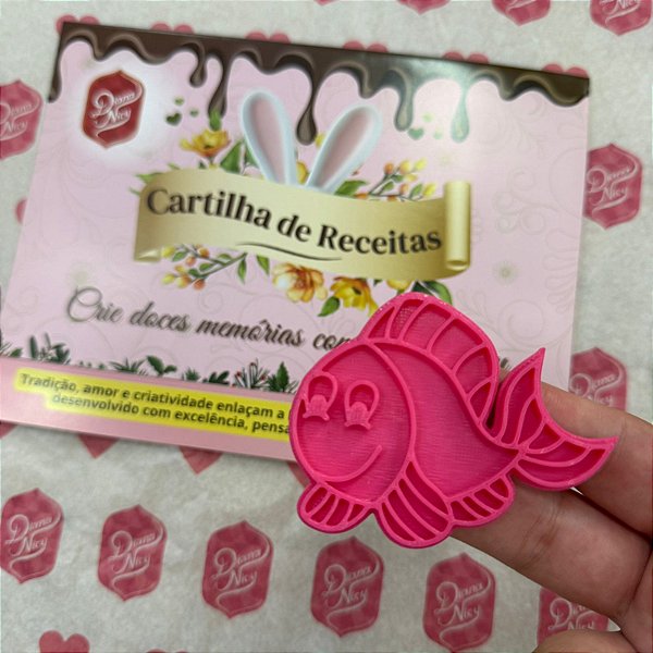 D260033 - Cortador e Marcador Peixe Alegre + CARTILHA DE RECEITAS