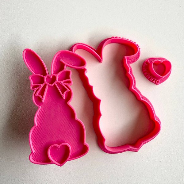 D260043 - Cortador e Marcador Coelha Linda de Laço