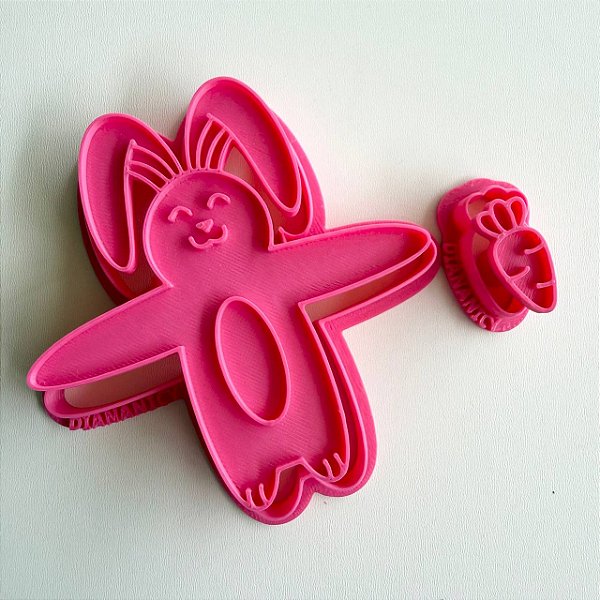 D260048 - Cortador e Marcador Coelho Abraçando Cenourinha