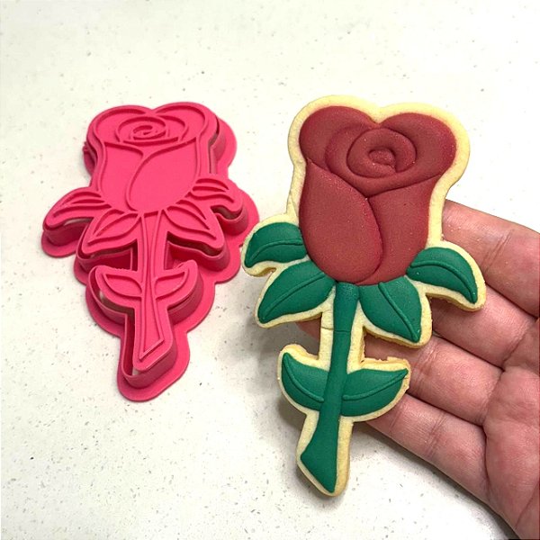 Cortador e Marcador Botão Rosa - D260284