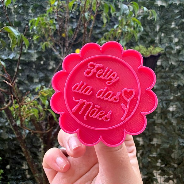 Cortador e Marcador Flor Feliz Dia das Mães - D260300