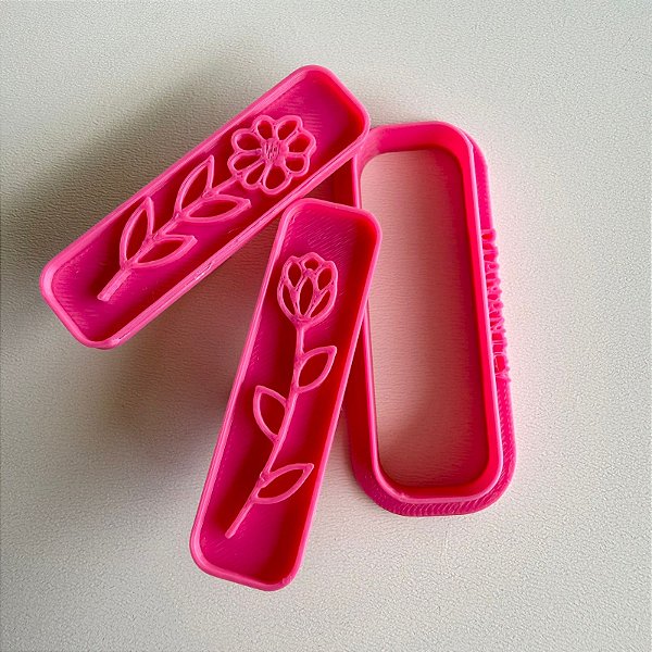 Cortador e Marcador Dupla Floral Sticker - D260309