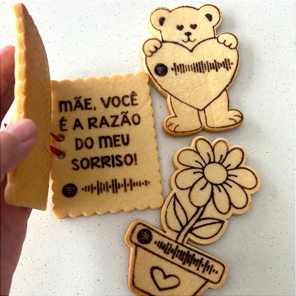 Cortador e Marcador URSO, FLOR E CADERNO Musical Spotify - D260291 - D260292 - D260289