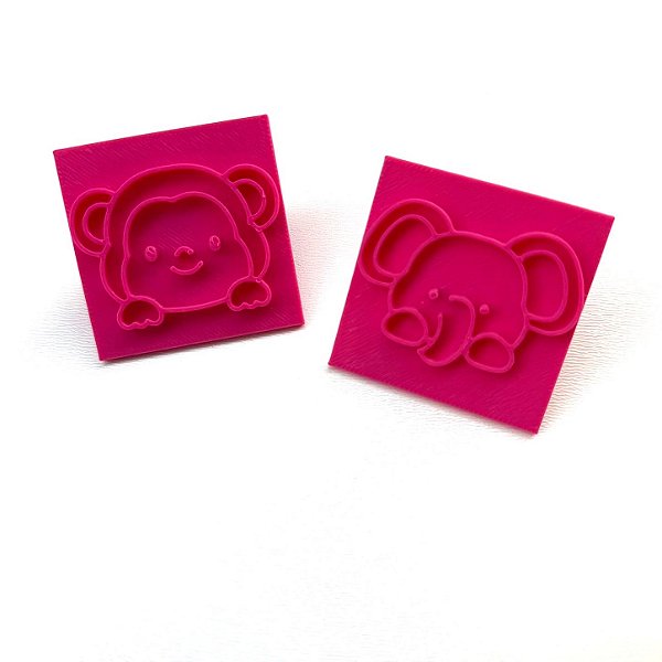 Cortador e Marcador Macaco e Elefante - D260375
