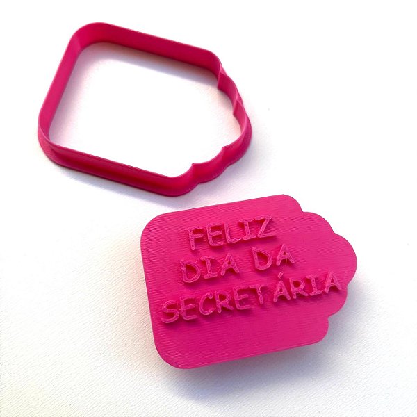Cortador e Marcador Feliz Dia da Secretária