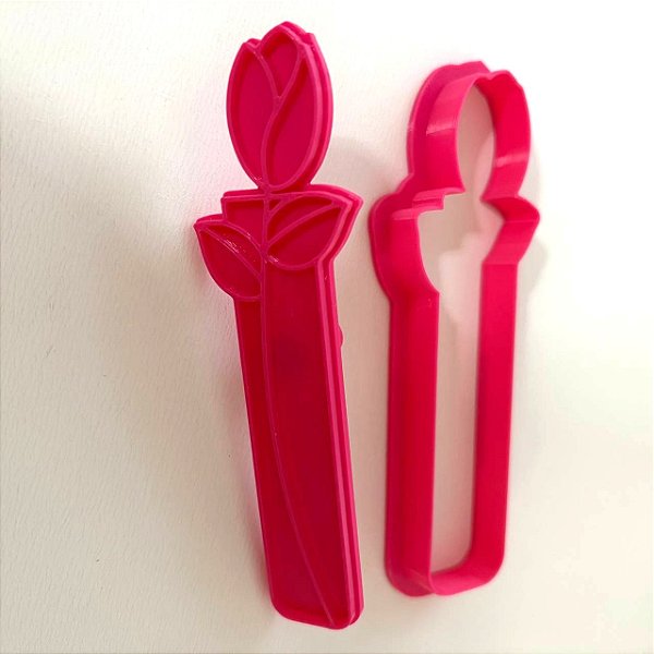 Cortador e Marcador Flor Tulipa no Vaso - D260452