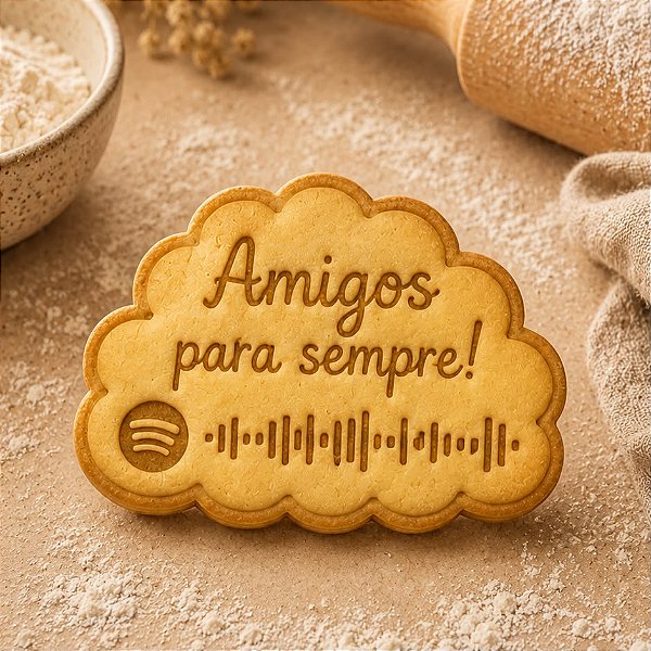 Cortador e Marcador Amigos para Sempre Spotify Musical