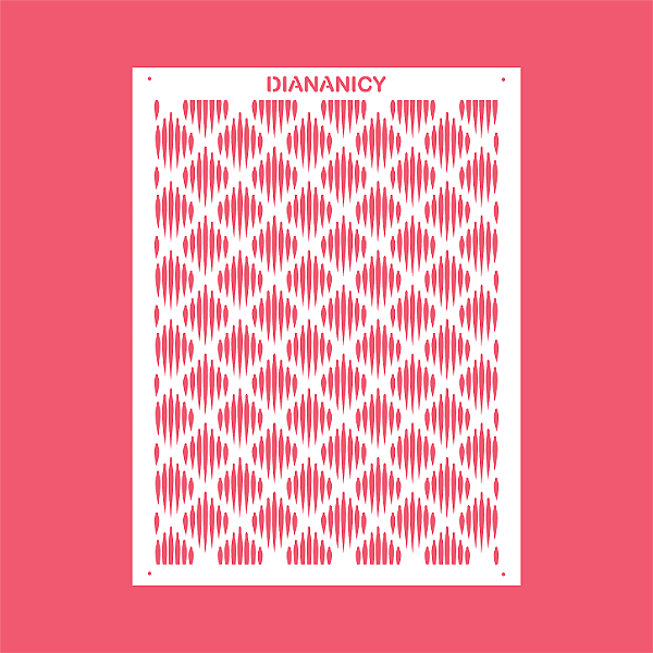 Estêncil Diananicy Nº 576 - Stencil Texturizado Confeitaria Pasta Biscoito