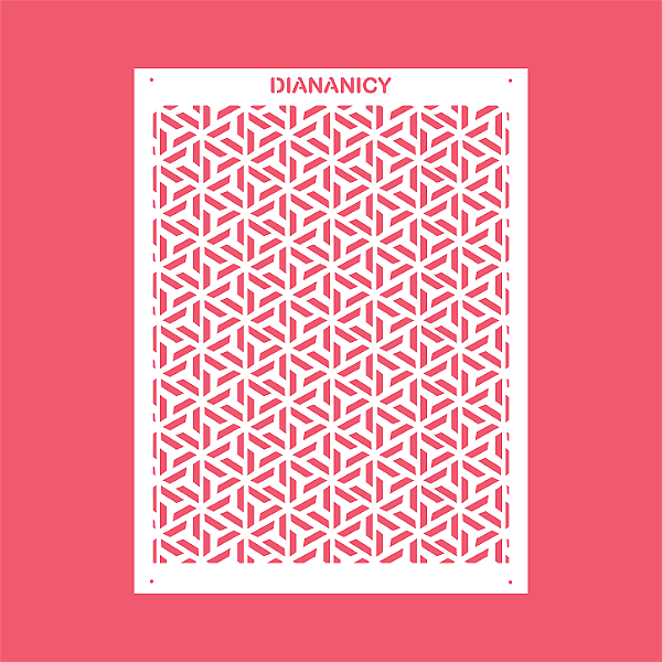 Estêncil Diananicy Nº 577 - Stencil Riqueza Confeitaria Pasta Biscoito