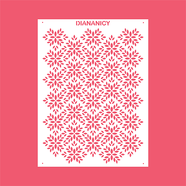 Estêncil Diananicy Nº 569 - Stencil Elegante Confeitaria Pasta Biscoito