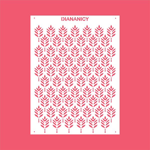 Estêncil Diananicy Nº 552 - Stencil Fabuloso Confeitaria Pasta Biscoito