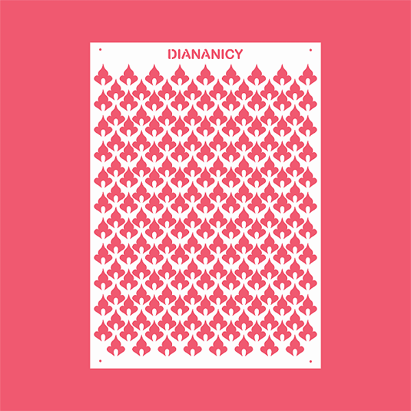 Estêncil Diananicy Nº 573 - Stencil Incrível Confeitaria Pasta Biscoito