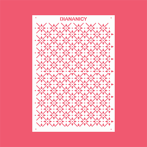 Estêncil Diananicy Nº 562 - Stencil Bonito Confeitaria Pasta Biscoito