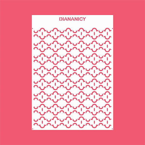 Estêncil Diananicy Nº 558 - Stencil Detalhado Confeitaria Pasta Biscoito