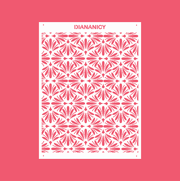 Estêncil Diananicy Nº 547 - Stencil Genial Confeitaria Pasta Biscoito